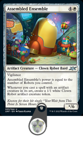 mtg clown robot bard card